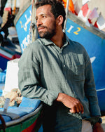 Hartford Jimmy Khaki Linen Shirt