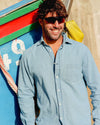 Hartford Reid Textured Indigo Shirt