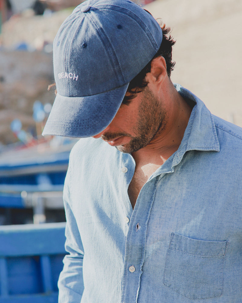 Hartford Reid Textured Indigo Shirt