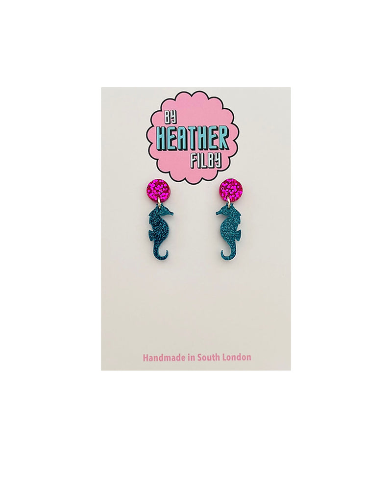 Sparkly Seahorse Earrings