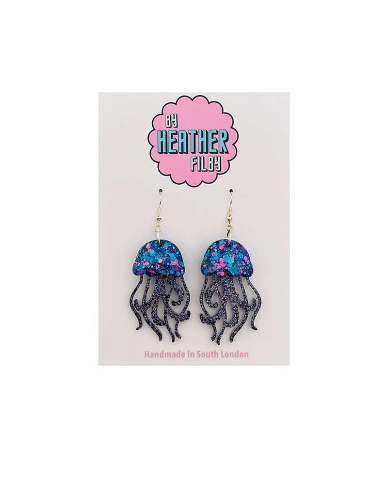 Sparkly Jellyfish Earrings