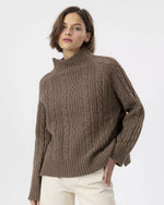 Holebrook Inger Cable Knit Walnut