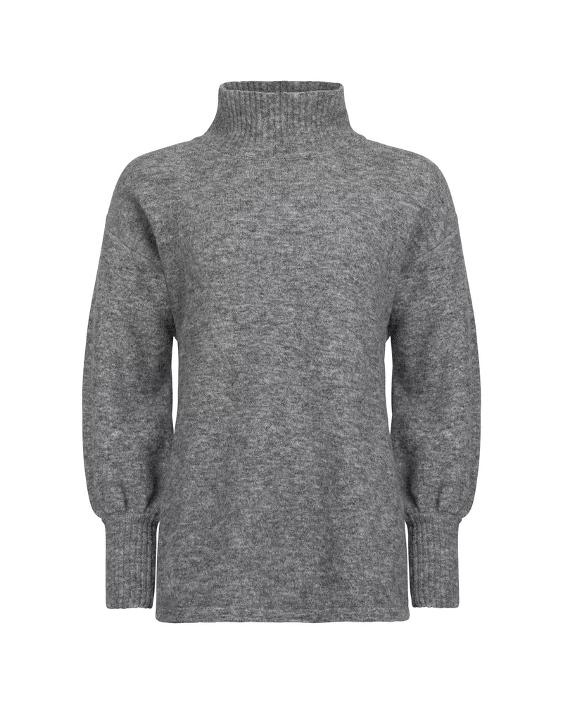 Holebrook Matilda Grey Melange Turtle Neck