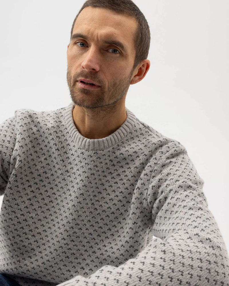 Holebrook Torsten Crew - Marble Grey & Dark Grey