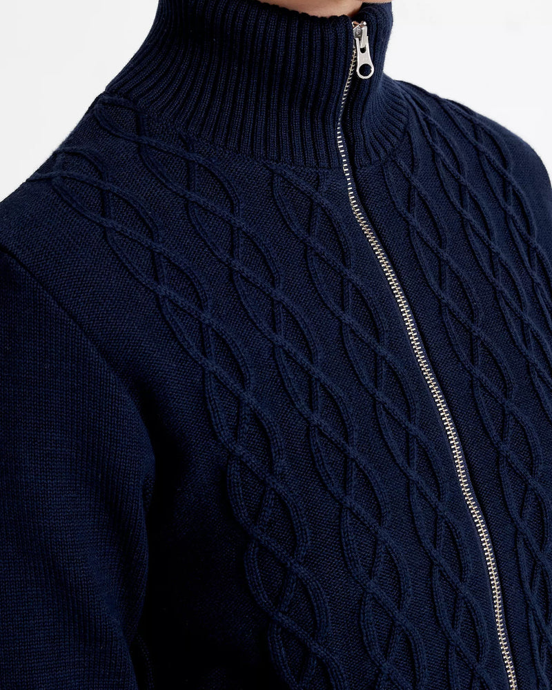 Holebrook Marianne Navy Cable Windproof