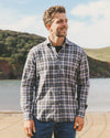 Hartford Luc Grey Flannel Check Shirt