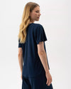 Holebrook Esther V Neck Top Navy