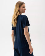 Holebrook Esther V Neck Top Navy