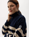 Holebrook Paulina Windproof Navy & Oyster