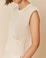 Indi & Cold Knitted Vest Ecru
