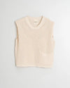 Indi & Cold Knitted Vest Ecru