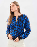 Jumper 1234 Leopard Cardigan Sapphire