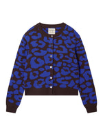 Jumper 1234 Leopard Cardigan Sapphire