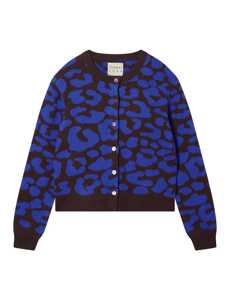 Jumper 1234 Leopard Cardigan Sapphire