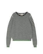 Jumper 1234 Tipped Little Stripe Crew Khaki