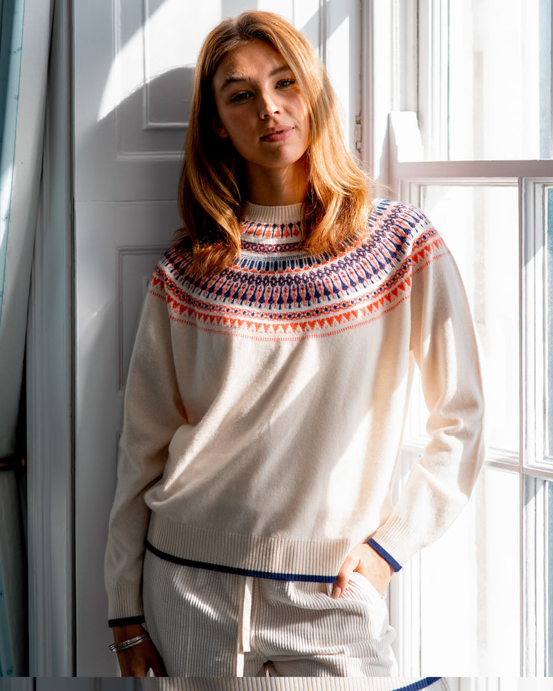 Jumper 1234 Fairisle Yoke Crew
