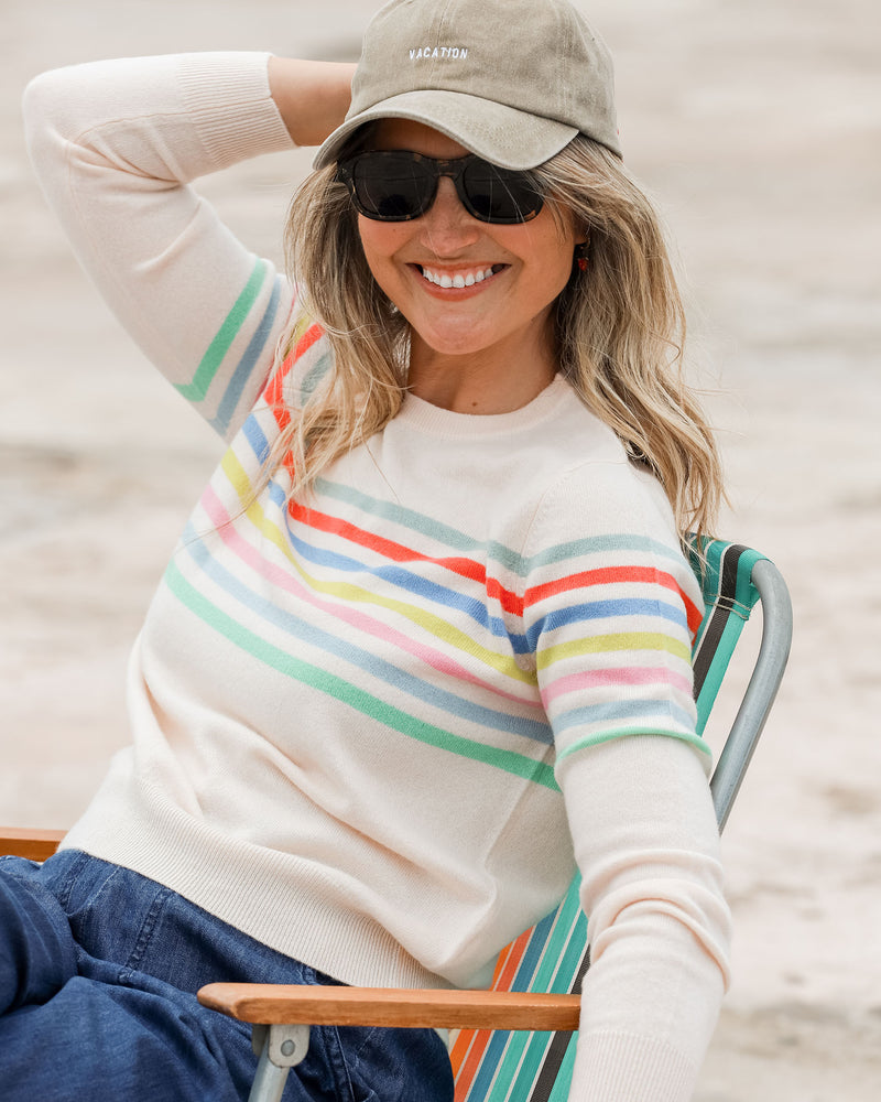 Jumper 1234 Rainbow Stripe Cashmere Knit