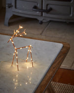 Small copper LED Reindeer