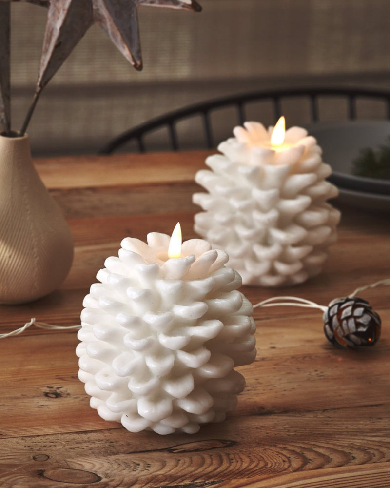 Pinecone Decorative Battery Candle