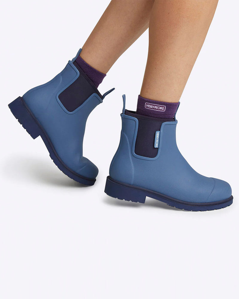 Merry People Bobbi Boot Denim Blue