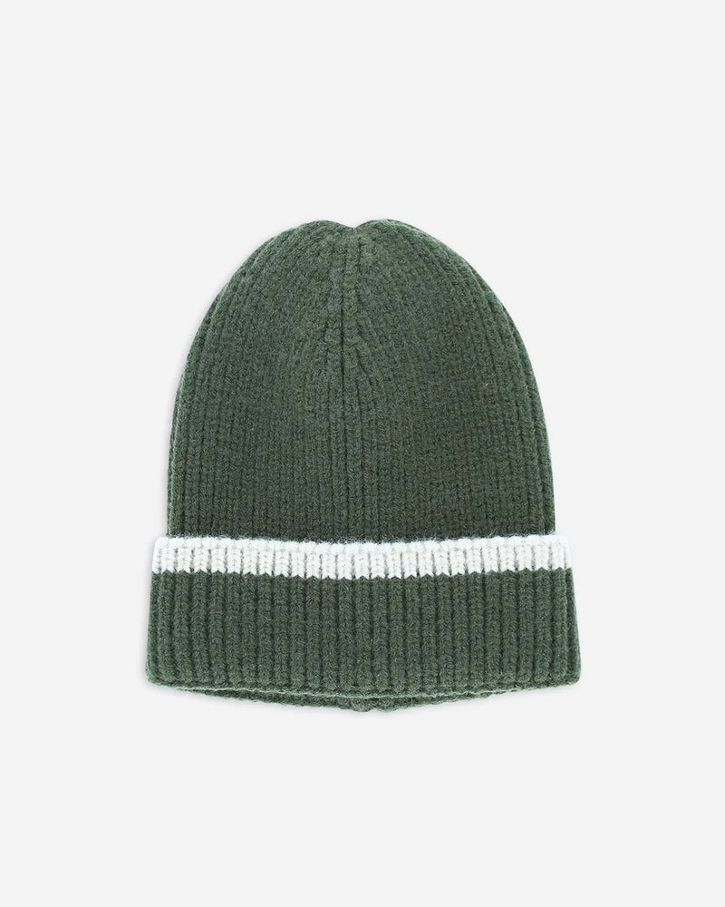 Khaki Ribbed Beanie
