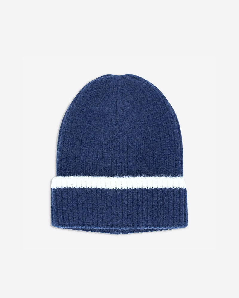 Navy Ribbed Beanie