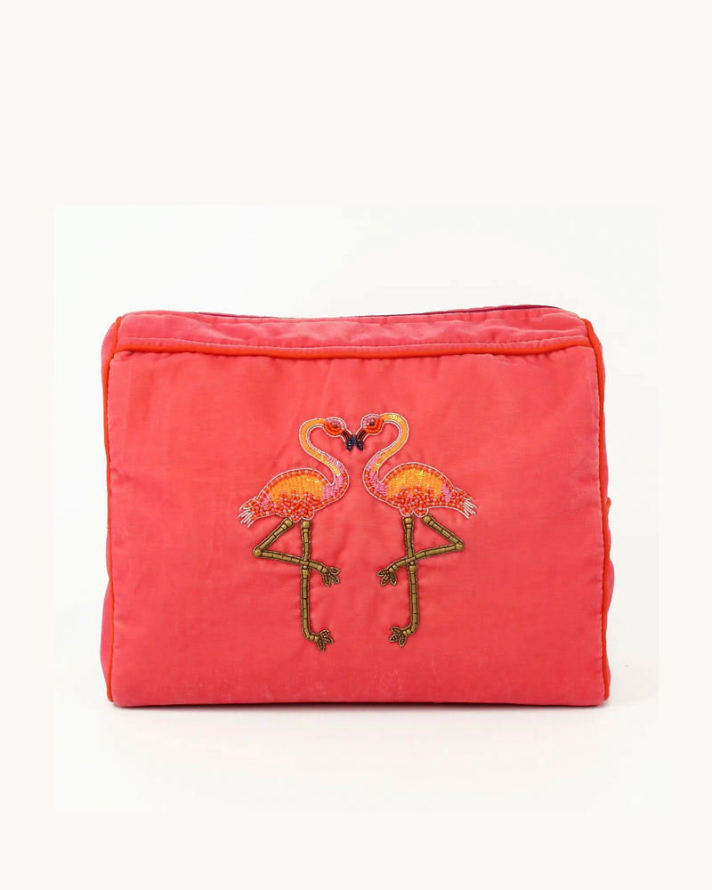 My Doris Flamingo Large Washbag