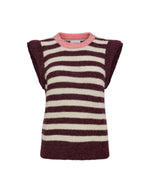 Numph Nuciara Riette Stripe Knit Vest