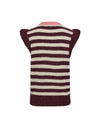 Numph Nuciara Riette Stripe Knit Vest