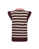 Numph Nuciara Riette Stripe Knit Vest