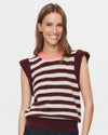 Numph Nuciara Riette Stripe Knit Vest