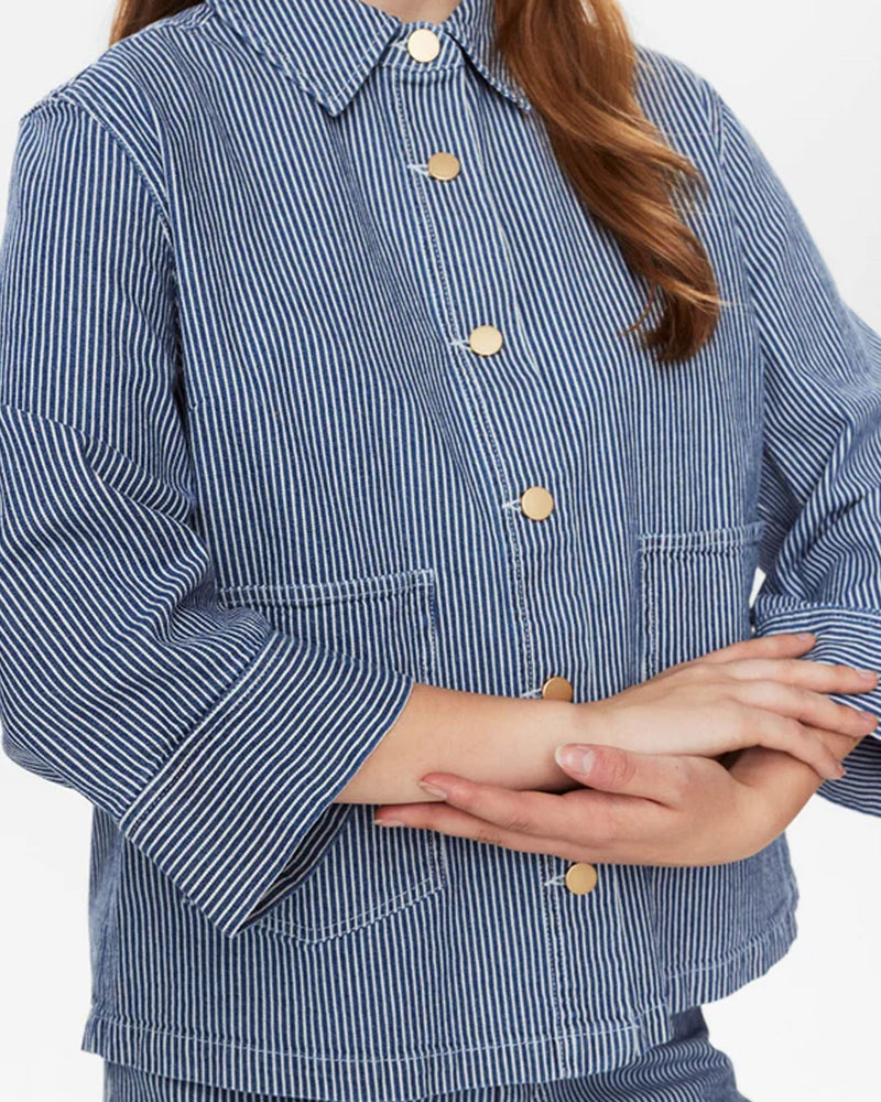 Nuerina Stripe Denim Jacket