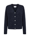 Numph Nuriette V-Neck Cardigan Dark Sapphire