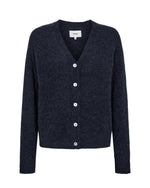 Numph Nuriette V-Neck Cardigan Dark Sapphire