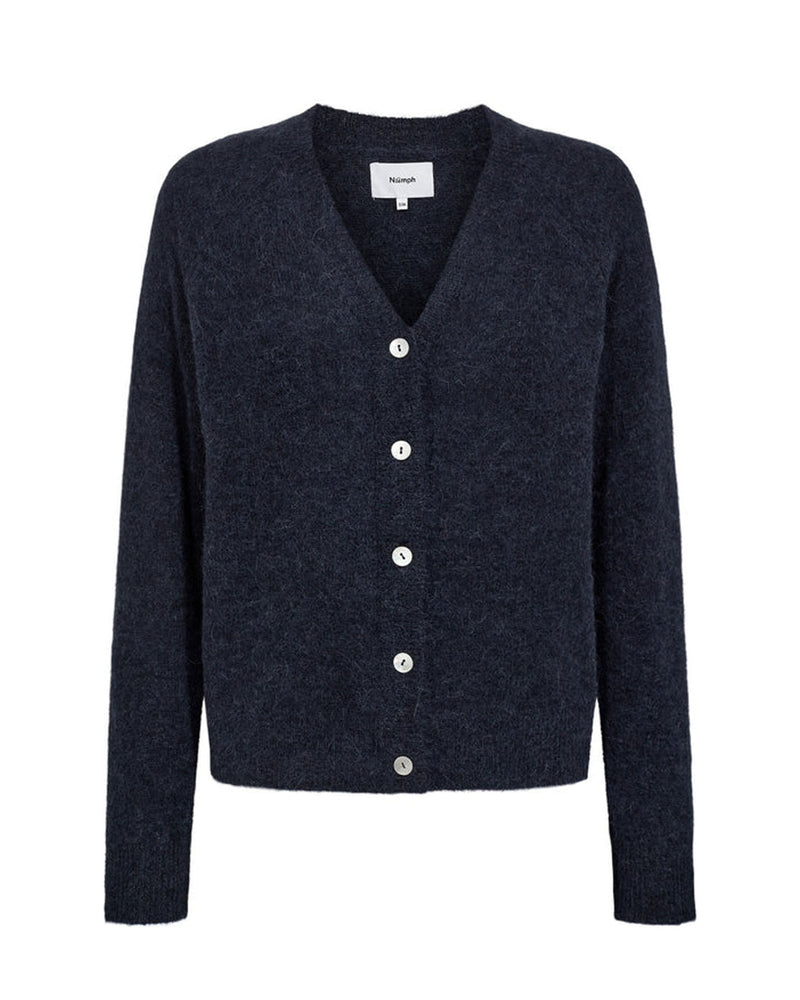 Numph Nuriette V-Neck Cardigan Dark Sapphire