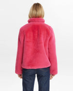 Numph Nuwinda Pink Fur Jacket