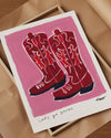 Cowboy Boots Print