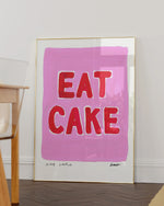 Eat Cake Art Print