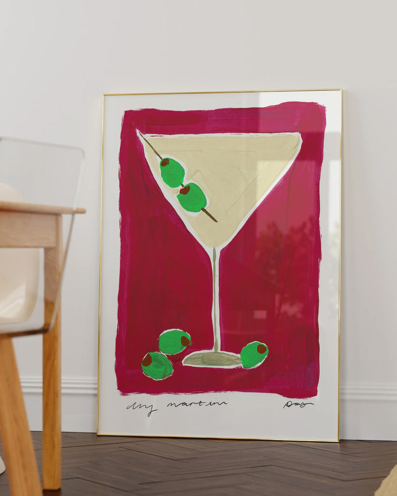 Dry Martini Art Print