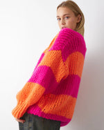 Noella Fora Pink Stripe Cardigan