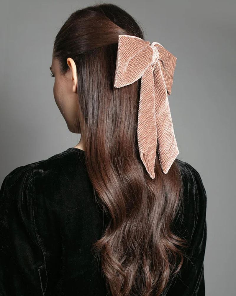 Nooki Crinkle Velvet Bow