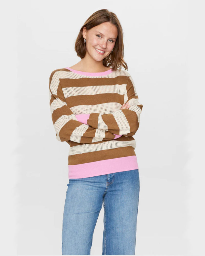 Numph Nudarlis Stripe Knit