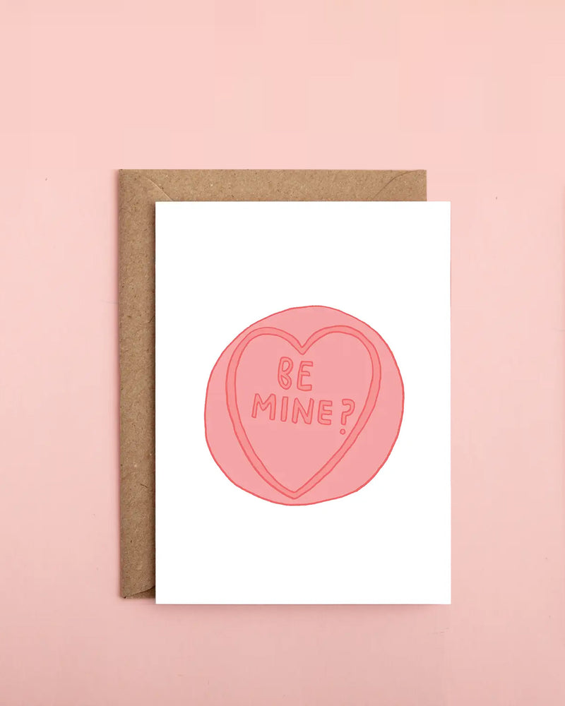BE MINE valentines card