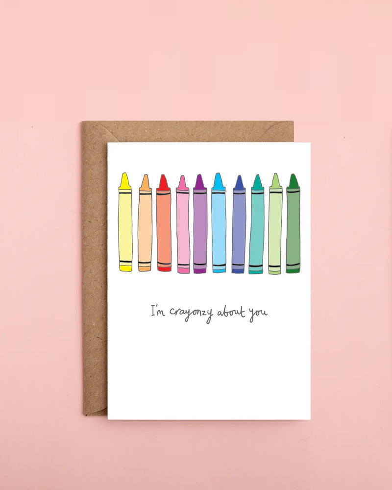 CRAYONZY ABOUT YOU valentines card