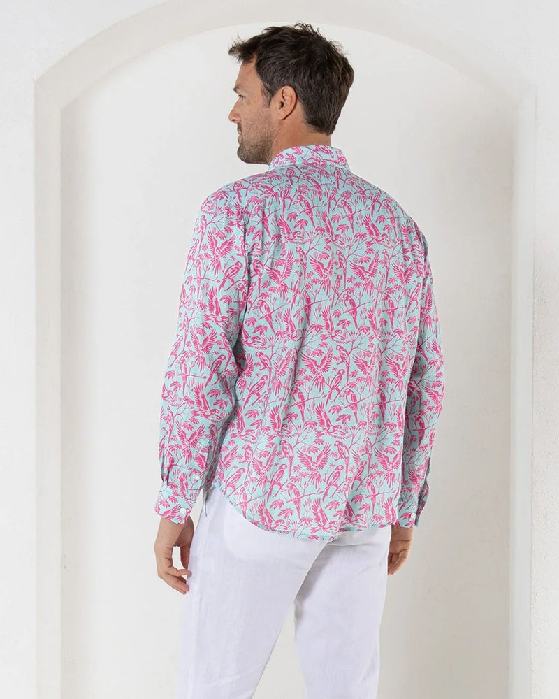 Pinkhouse Mustique Coral Parrot Shirt