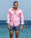 Pinkhouse Mustique Fuchsia Pink Linen Shirt