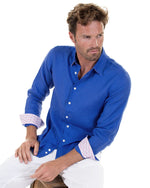 Pinkhouse Mustique Dazzling Blue Linen Shirt