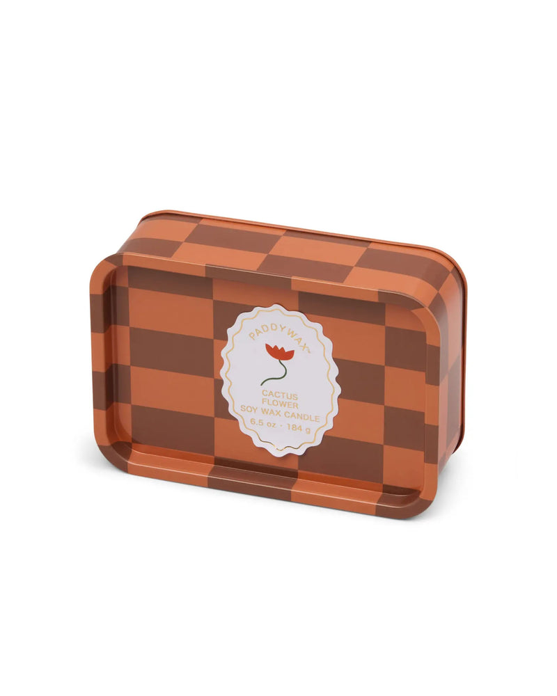 Cactus Flower Candle in a tin