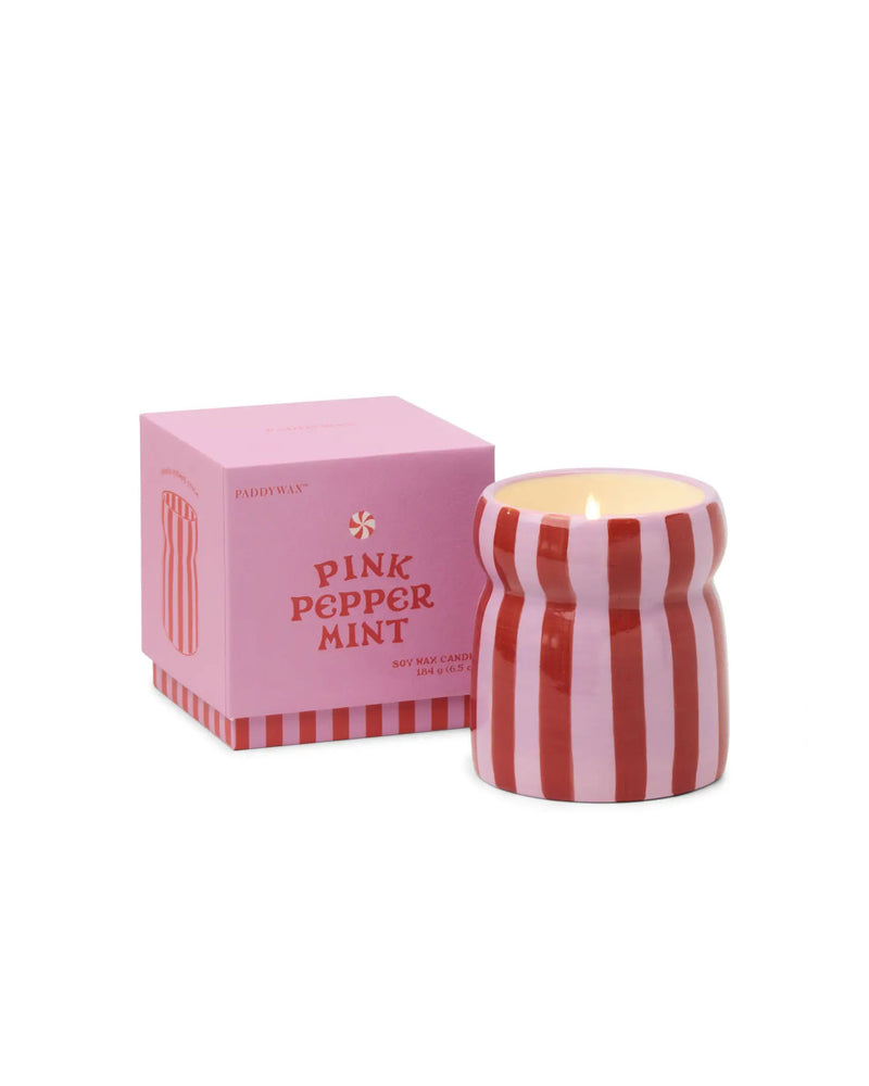 Pink Peppermint Cabana Candle