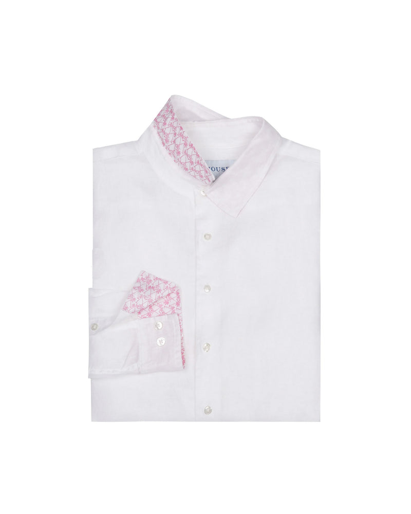 Pinkhouse Mustique White Linen Shirt